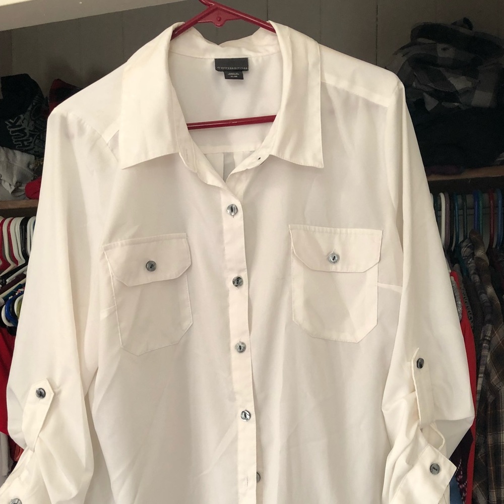 White button down shirt